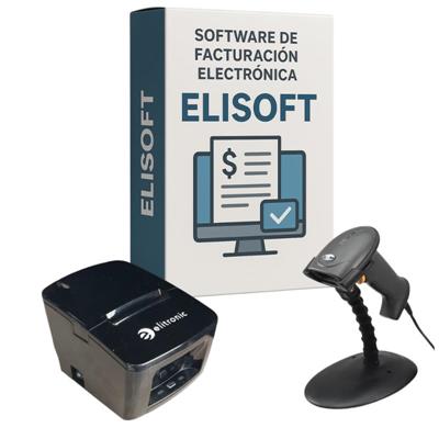Combo Eliprinter SOL 58  Elisoft  Lector de codigo Elicode 6500